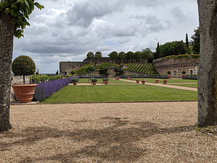 Jardin à la française au château d'Amboise