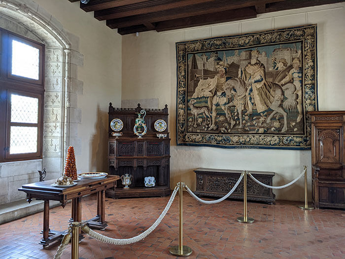 La grande chambre au château d'Amboise
