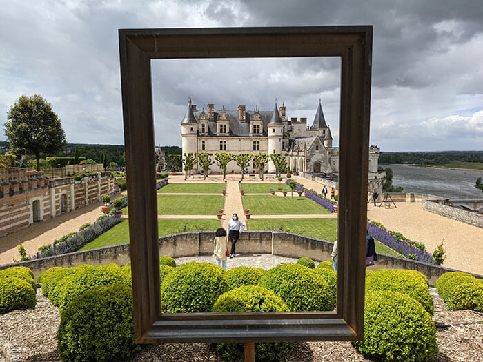 cadre photo à dispo au château d'Amboise