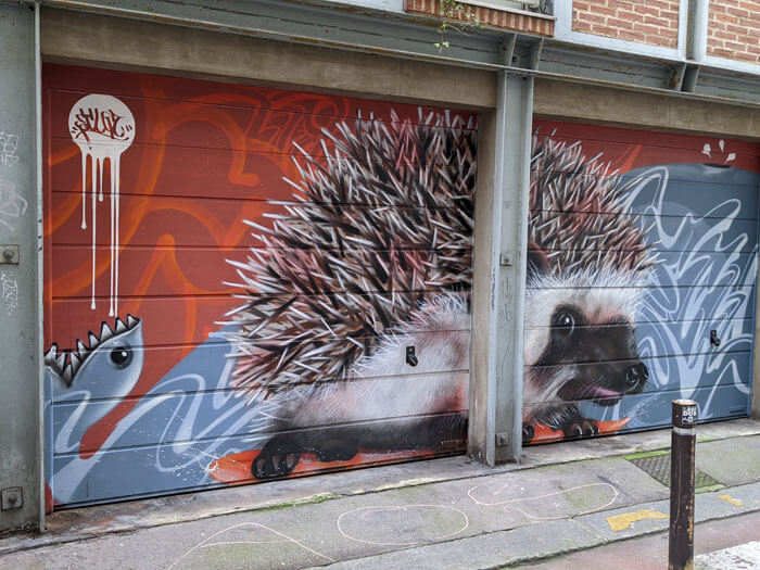 Voyages-Deci-Dela---fresque-graffiti-à-Rouen-Herisson-dans-le-vieux-Rouen