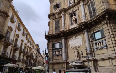 Découverte du carrefour des Quattro Canti à Palerme et des rues et ruelles !